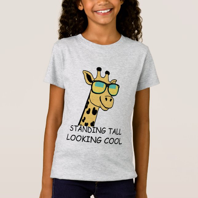 Giraffe in Sunglasses T-Shirt (Front)