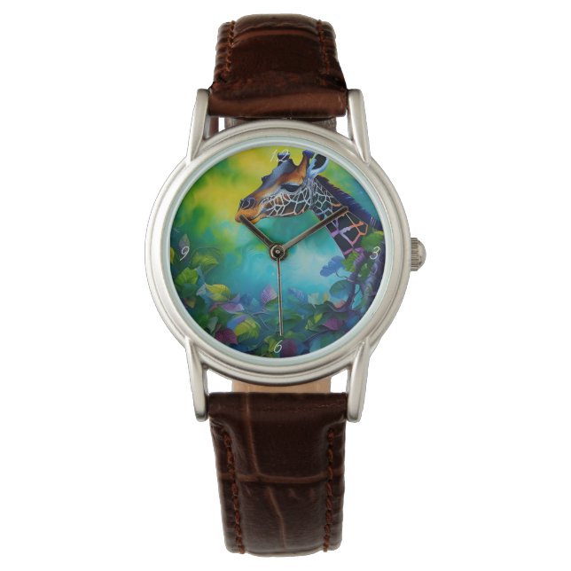 Giraffe in the trees II Watch (Front)