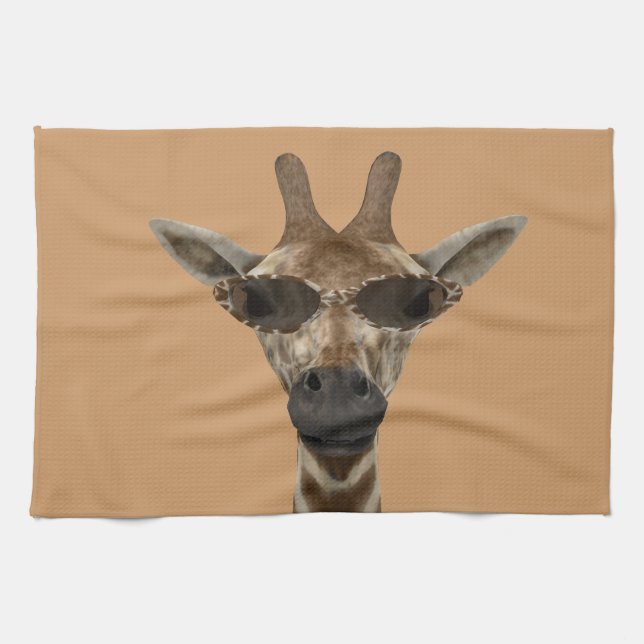 Giraffe Incognito Tea Towel (Horizontal)