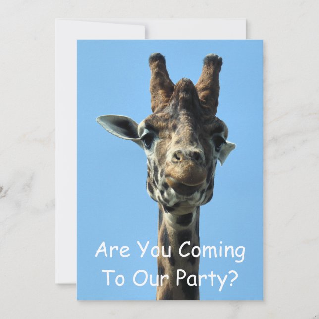 GIRAFFE invitation (Front)