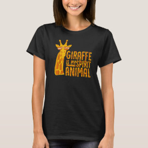 Giraffe Is My Spirit Animal Kids Giraffe T-Shirt