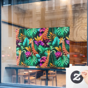 Giraffe Jungle Dreams Seamless Surface Pattern