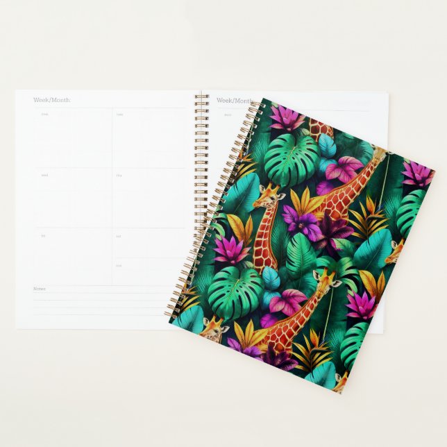 Giraffe Jungle Dreams Seamless Surface Pattern Planner (Display)