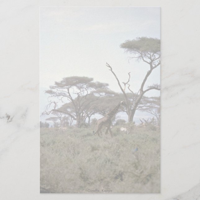 Giraffe, Kenya Stationery (Front)