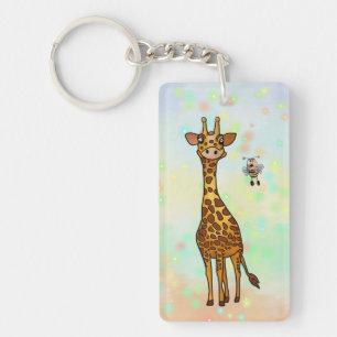 giraffe key ring