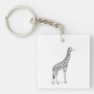 Giraffe Key Ring