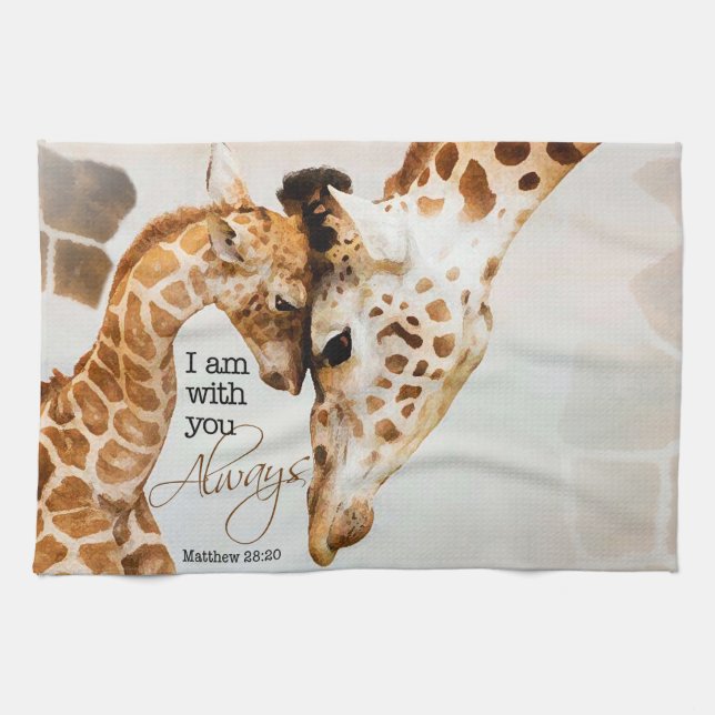 giraffe kitchen towel (Horizontal)