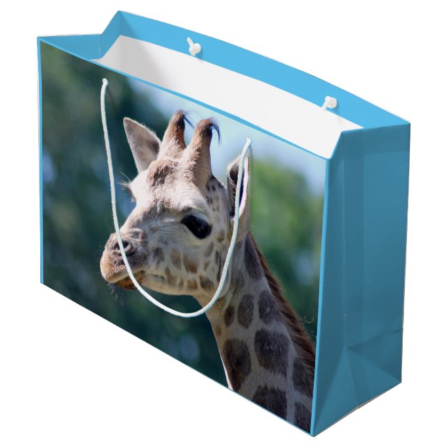Giraffe Large Gift Bag (Back Angled)