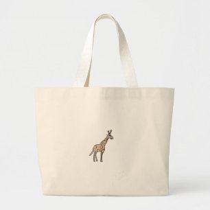 Giraffe large tote bag