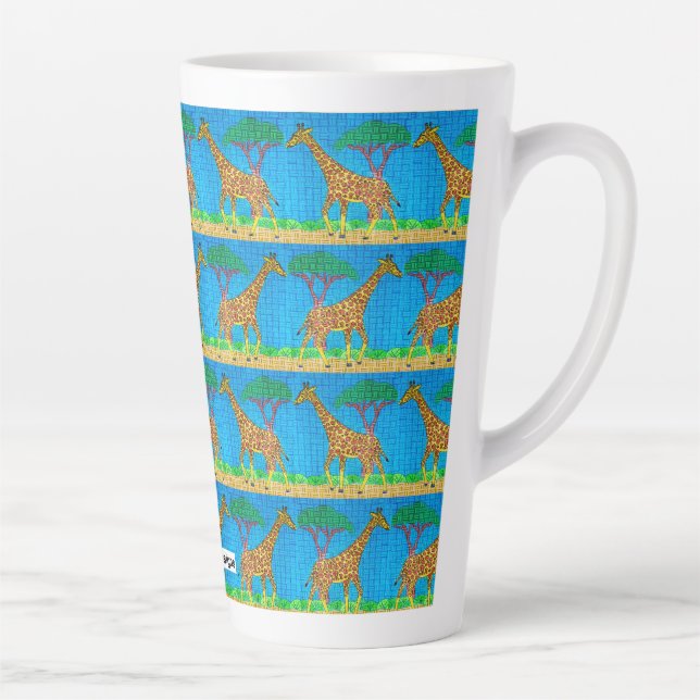 Giraffe - Latte Mug (Right)