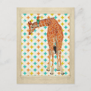 Giraffe & Little Bird Postcard