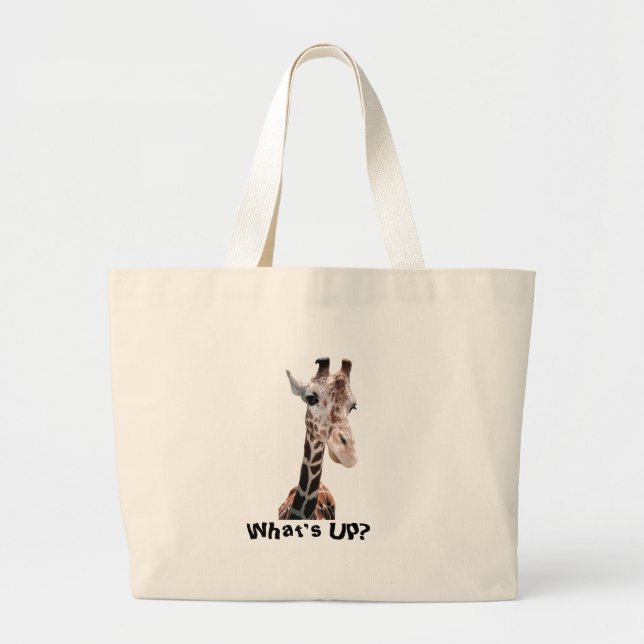 Giraffe Look Large Tote Bag (Front)