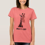 Giraffe Look T-Shirt<br><div class="desc">A very curious giraffe!</div>