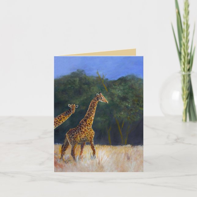 Giraffe Love Card (Front)