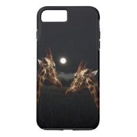 Giraffe Love In The Moonlight,