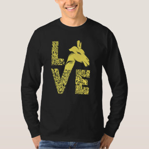 Giraffe Love Tallest Ruminant Camelopard Safari Ma T-Shirt