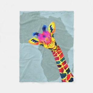 Giraffe Lover Baby Giraffe Peekaboo Fleece Blanket