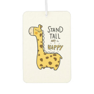 Giraffe Lover Giraffe Stand Tall Car Air Freshener