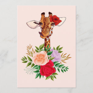 Giraffe Lover Giraffes Africa And Flower Programme
