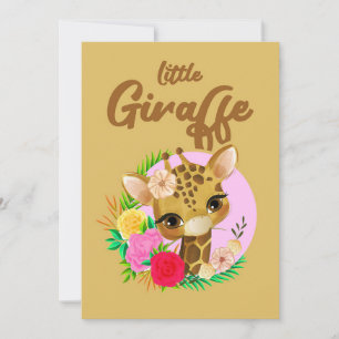 Giraffe Lover Giraffes Africa Invitation