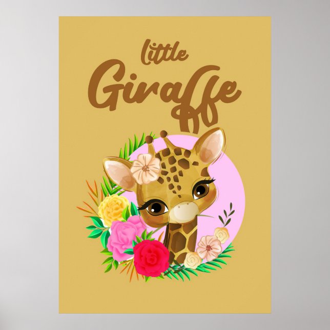 Giraffe Lover Giraffes Africa Poster (Front)