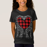 Giraffe Lovers Christmas Buffalo Plaid Pajama Anim