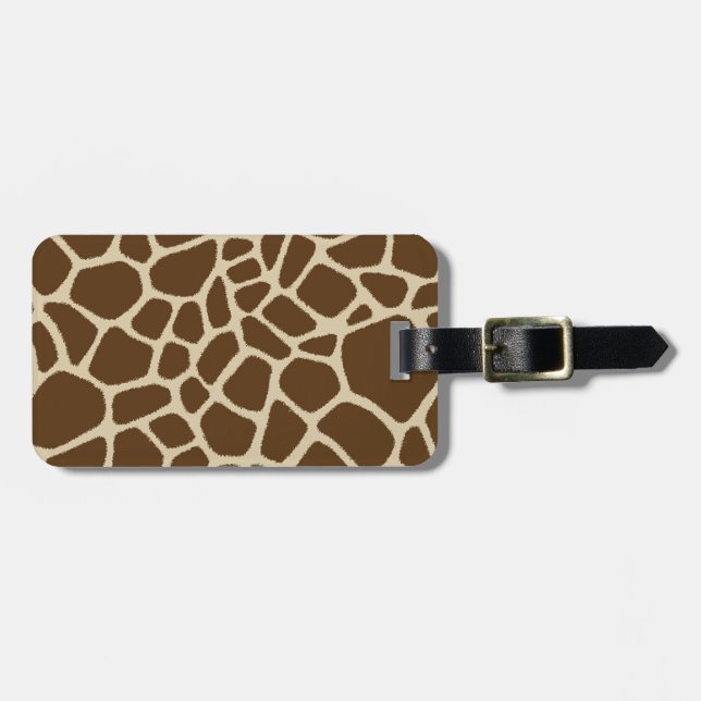 Giraffe Luggage Tag (Front Horizontal)