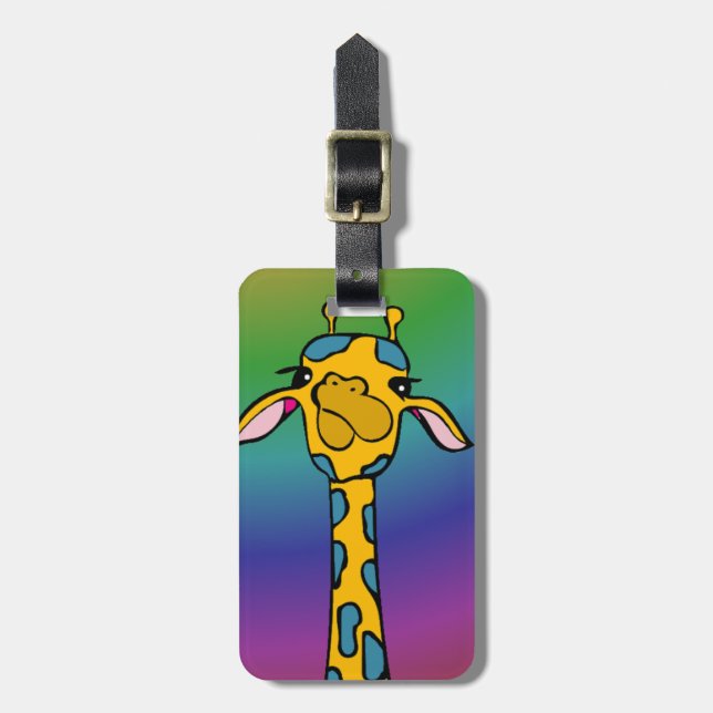 Giraffe Luggage Tag (Front Vertical)
