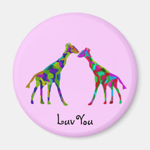 Giraffe Luv Magnets