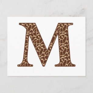 Giraffe M Postcard