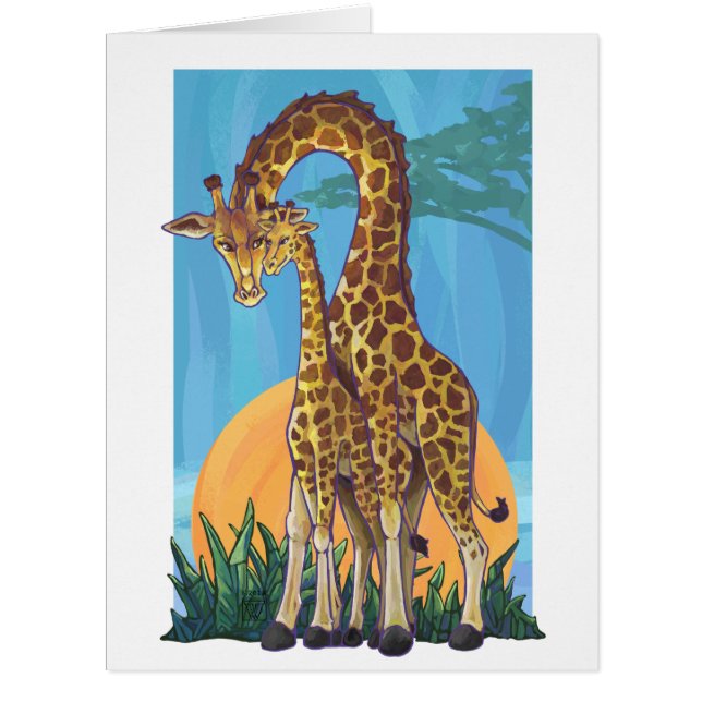 Giraffe Mama and Baby (Front)