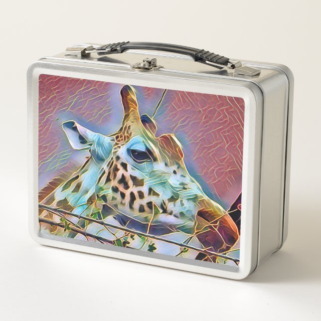 GIRAFFE   METAL LUNCH BOX (Front)