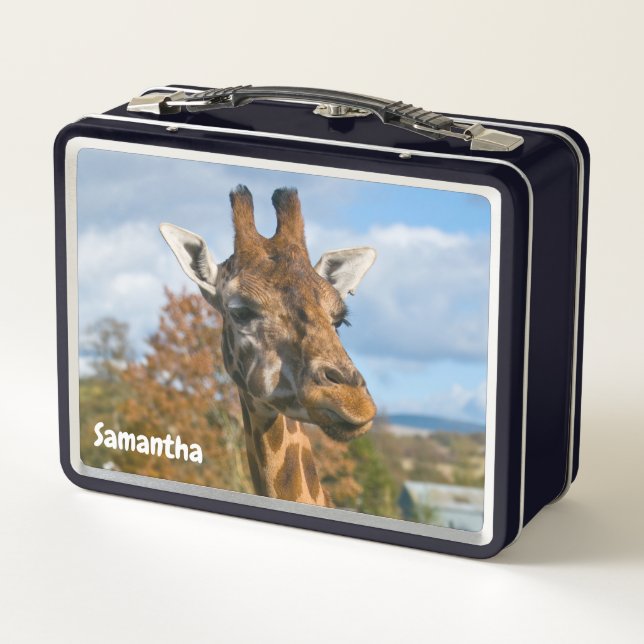 Giraffe Metal Lunchbox (Back)