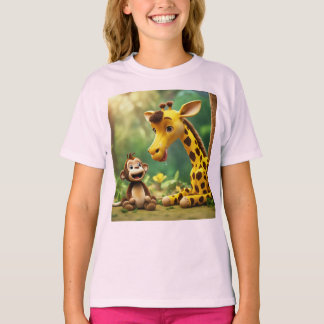 giraffe monkey T-Shirt