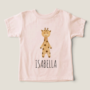 Giraffe monogram. cute modern pink