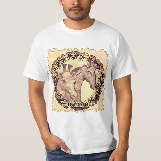Giraffe Moon t-shirt (Front)