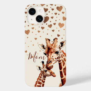 Giraffe Mothers Day, Happy Mother's Day Case-Mate iPhone 14 Case
