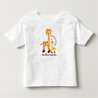 Giraffe Mum and Calf Toddler T-Shirt
