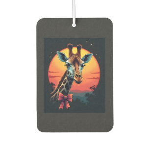 Giraffe Neck Like a Rollercoaster Run Funny Retro  Car Air Freshener
