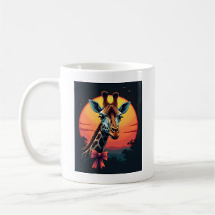 Giraffe Neck Like a Rollercoaster Run Funny Retro Coffee Mug