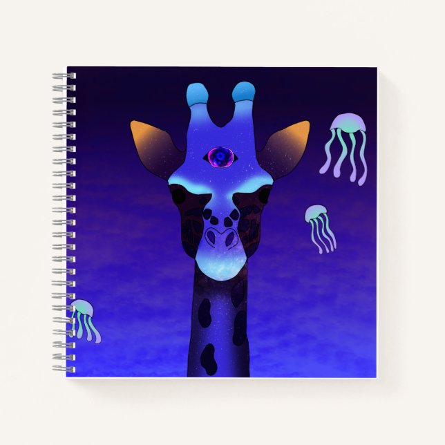  Giraffe of Infinite Perception Notebook (Front)