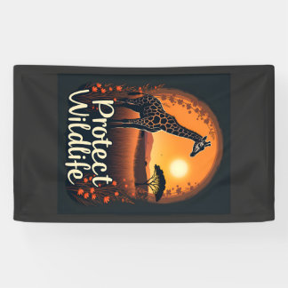 Giraffe of the Savanna Tank Top Banner
