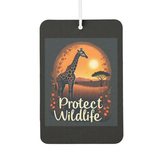 Giraffe of the Savanna Tank Top Car Air Freshener (Front)