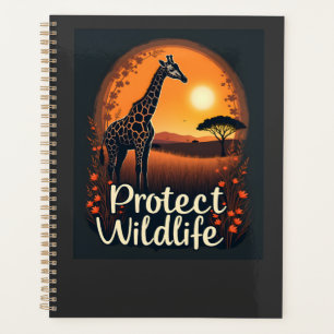 Giraffe of the Savanna Tank Top Planner
