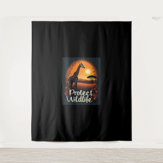 Giraffe of the Savanna Tank Top Tapestry