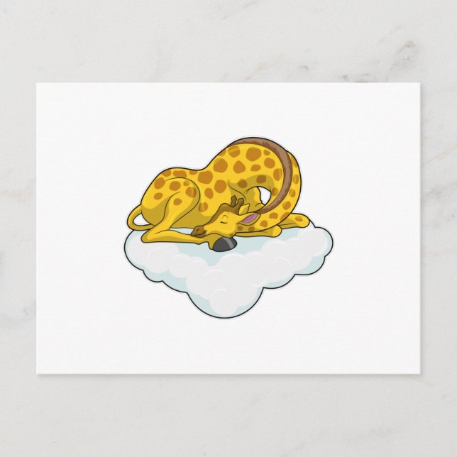 Giraffe on Clouds Postcard (Front)