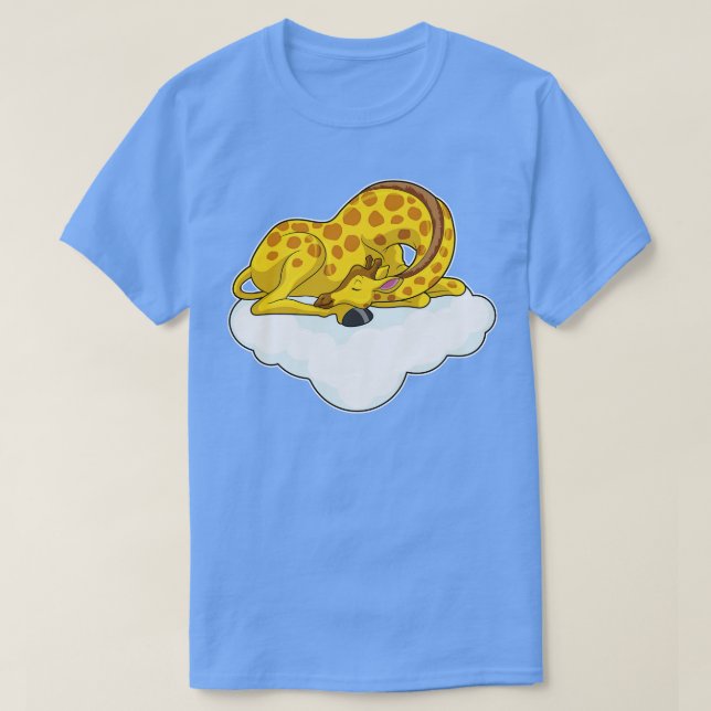 Giraffe on Clouds T-Shirt (Design Front)