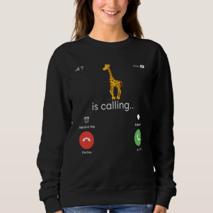 Giraffe Ornament Giraffe Merch Animal Print Giraff Sweatshirt