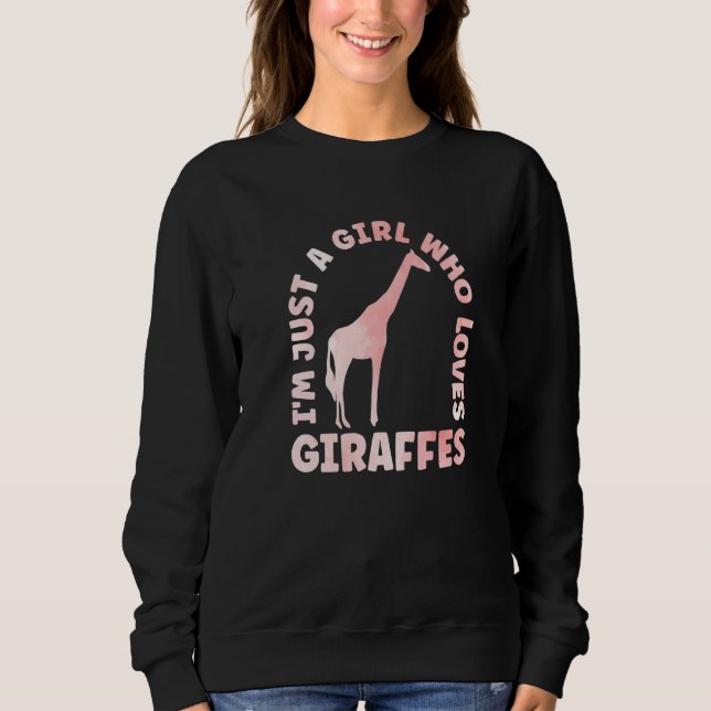 Giraffe Outfit for Giraffe Safari Lovers Apparel W Sweatshirt (Front)