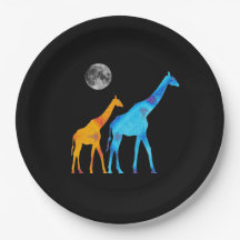 Giraffe Paper Plate